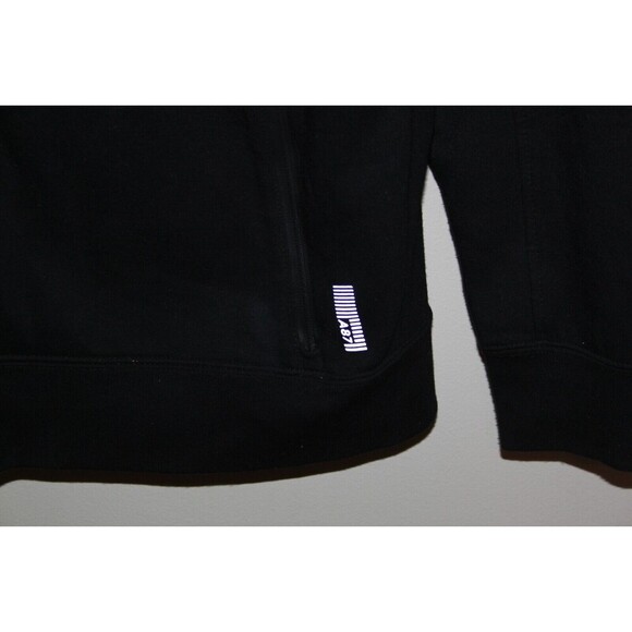 Aeropostale A87 Men's Black Fleece Hoodie Jacket Full Zip Pockets Logo Sz Large - Picture 3 of 8